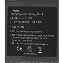 967834-02 - BATTERIE PACK LI-ION AVEC VIS 21,6V-2800MAH