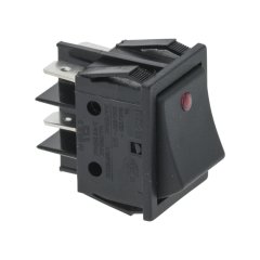 LF3319296 - INTERRUPTEUR BIPOLAIRE NOIR 16A 250V AVEC VOYANT