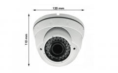 F132131 - CAMERA DOME INT EXT BLANC 2 8-12MM 700L