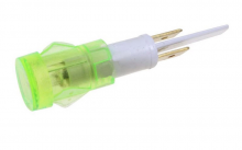 D342062 - VOYANT VERT Ø 12MM 2 COSSES SANS CABLE