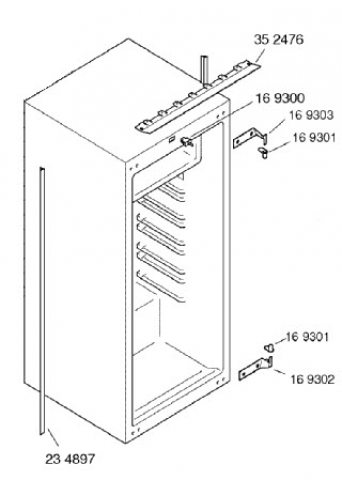 00169302 - CHARNIERE DE PORTE INFERIEURE