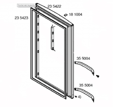 00235422 - PORTE REFRIGERATEUR