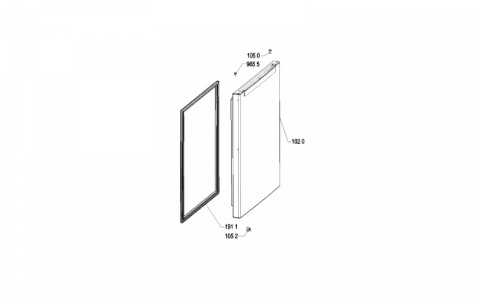 481010788591 - PORTE CONGELATEUR INOX/OX REP1020