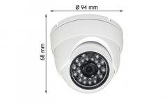 G43543 - CAMERA DOME CMOS 3 6MM 600TVL BLANC