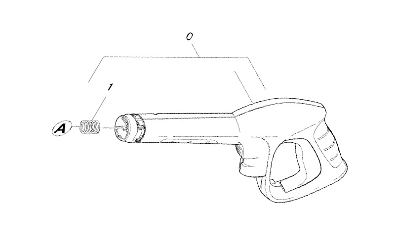 2.641-959.0 Poignée pistolet pour nettoyeur haute pression Karcher