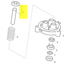 45531530 - PISTON D14 L71 5 AVEC SUPPORT