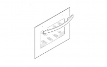 357829575 - VITRE EXTERIEURE BLANCHE SANS POIGNEE