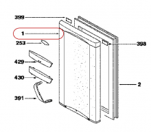 43X6800 - PORTE REFRIGERATEUR