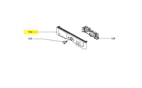 LF5T003J4 - BANDEAU DE COMMANDE SANS PLATINE