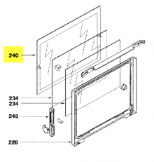 72X7151 - Vitre de bouclier interieur