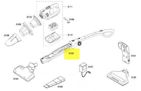00249324 - MANCHE + CORPS ASPIRATEUR