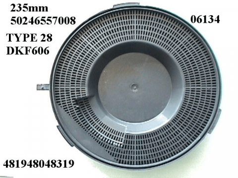 06134 - Filtre a charbon actif type 28