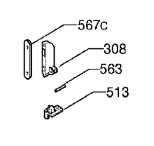 337153705 - CHARNIERE COUVERCLE DROITE