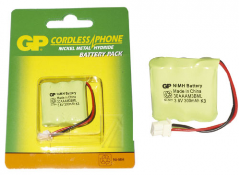 6902704 - ACCUMULATEUR 3.6V 300MAH NI-MH GP