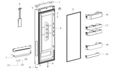 DA91-02921A - PORTE REFRIGERATEUR COMPLETE REP4