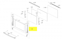 DG94-00075B - VITRE DE PORTE ASSEMBLEE