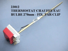 23012 - Thermostat chauffe eau sonde 27 cm