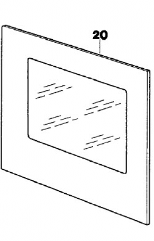 337081402 - VITRE DE PORTE EXTERIEUR BRUN