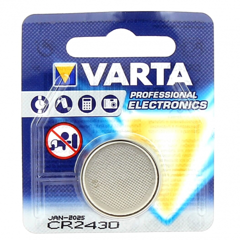 CR2430 - PILE BOUTON LITHIUM 24.5X3MM