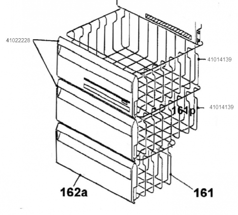 41014139 - Panier congelation central et superieur