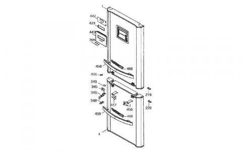 41X0982 - PORTE REFRIGERATEUR REP 1