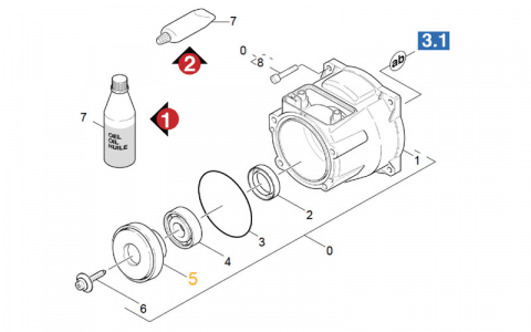 64013000 - DISQUE MUTATION POUR MOTEUR 2.2 KW