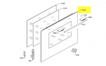 357867745 - VITRE DE PORTE EXTERIEURE ASSEMBLEE