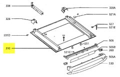 330422418 - VITRE DE PORTE EXTERIEUR BLANCHE + SUP