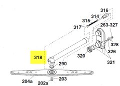 92966597 - TUYAU RAMPE ET SUPPORT BRAS SUPERIEUR