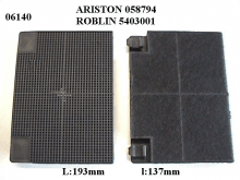 06140 - Filtre charbon hotte ariston