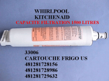 33006 - Filtre pour frigo americain whirlpool