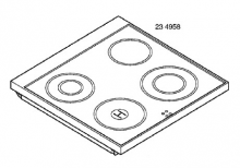 00234958 - DESSUS PLAQUE VITRO-CERAM