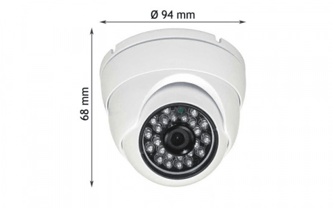 G43543 - CAMERA DOME CMOS 3.6MM 600TVL BLANC