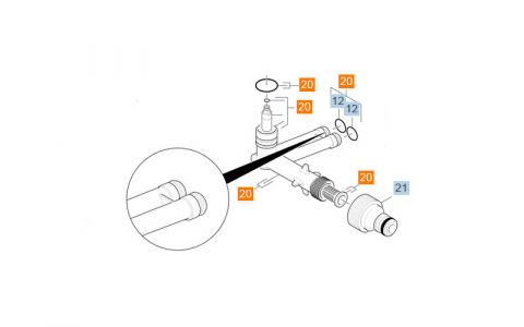 90017820 - KIT PIECES DE RECHANGE COTE ASPIRATION