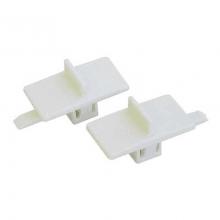 Z00SP022600B - Fermoir blanc (lot de 2 pieces)