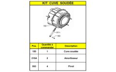 348415890 - ASSEMBALGE KIT CUVE SOUDEE + AMORTISSEUR