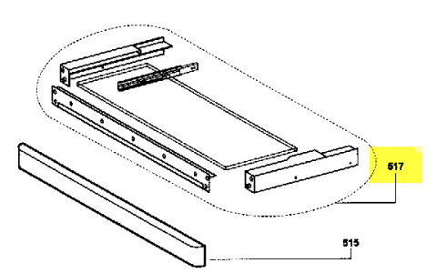 Z00SP051760B - TIROIR SUPPORT BLANC