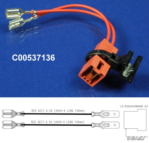 C00537136 - ADAPTATEUR CABLE POMPE DE VIDANGE