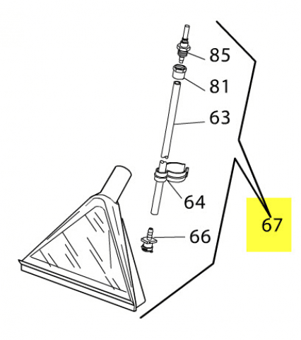 7391125000 - Raclette triangulaire complete
