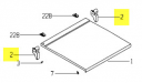 223110098 - SUPPORT CHARNIÈRE COUVERCLE VERRE