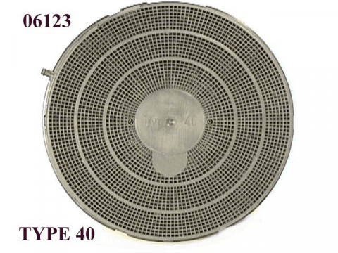 06123 - Filtre rond a charbon actif type 40