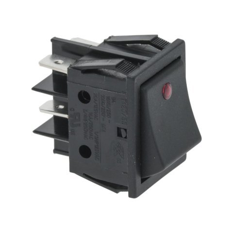 LF3319296 - INTERRUPTEUR BIPOLAIRE NOIR 16A 250V AVEC VOYANT