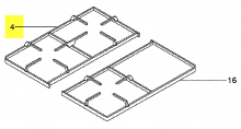 C00136246 - Grille gauche cote gaz