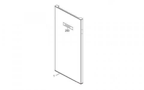 AS0023639 - PORTE REFRIGERATEUR + JOINT MAGNETIQUE