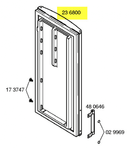 00236800 - PORTE REFRIGERATEUR AVEC JOINT MAG