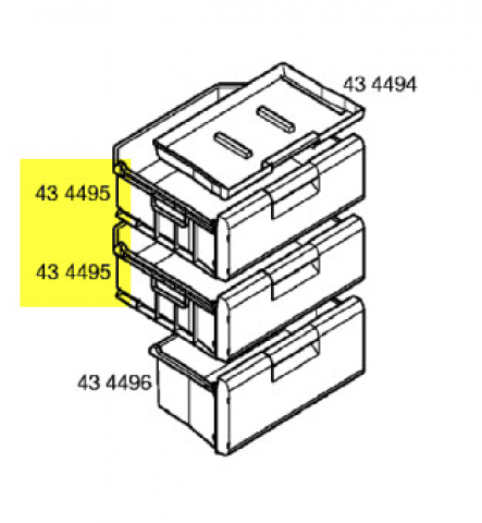 00434495 - TIROIR SUPERIEUR CONGELATION