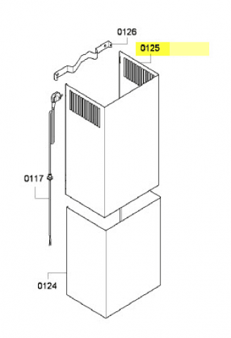 00681548 - CONDUIT D AIRE SUPERIEUR