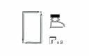 00122045 - KIT 2 JOINTS A SEMELLE L 1300 X 700 MM