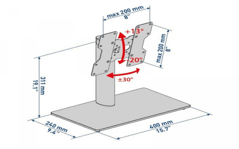 480808 - PIED TV POUR 14 A 32