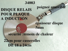 34003 - DISQUE RELAIS POUR PLAQUE INDUCTION